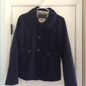 Indigo sweater blazer
